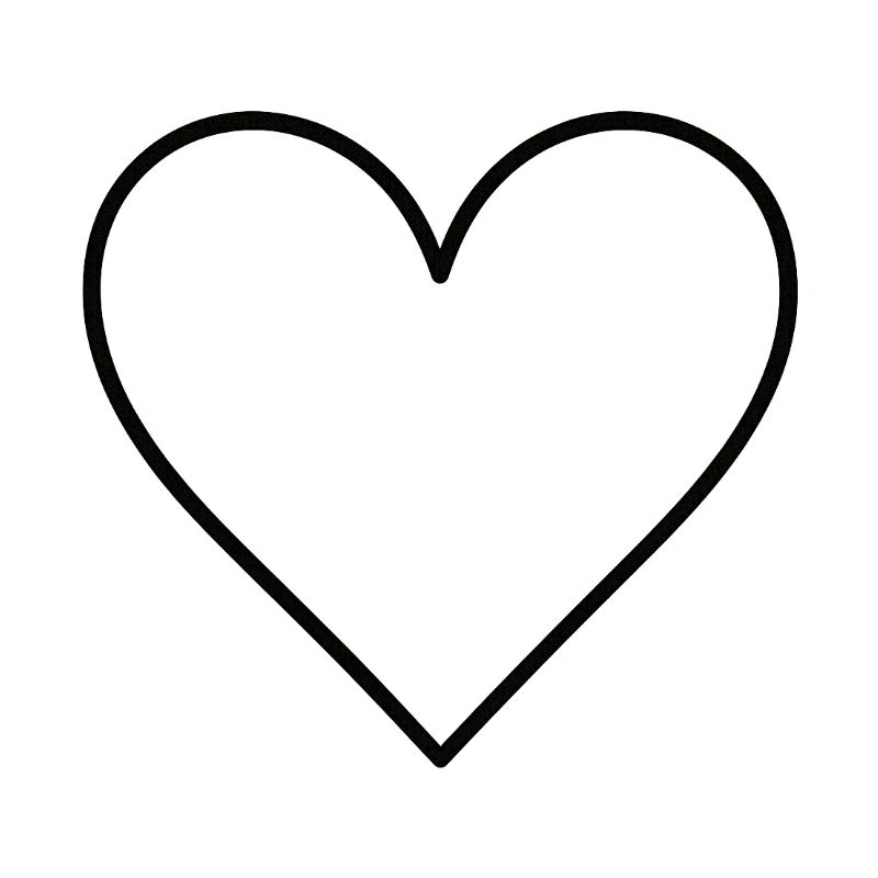 Basic heart black