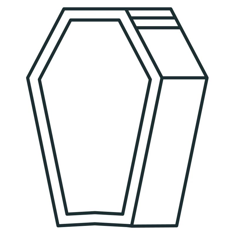 coffin shape in 3D