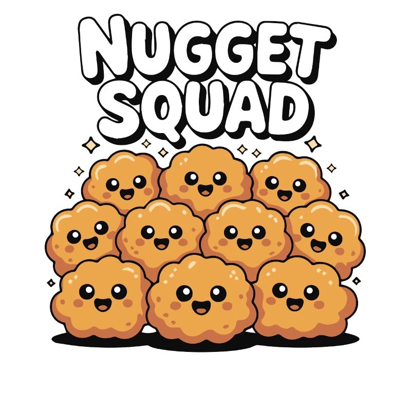 Chicken Nugget Squad Lustiges Essen Feinschmecker Fleisch