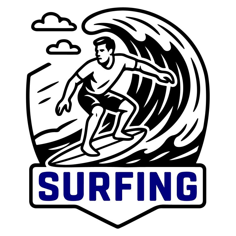 Surfeur symbole surfeur