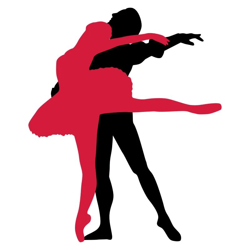 Danseuse de ballet vecteur Silhouette
