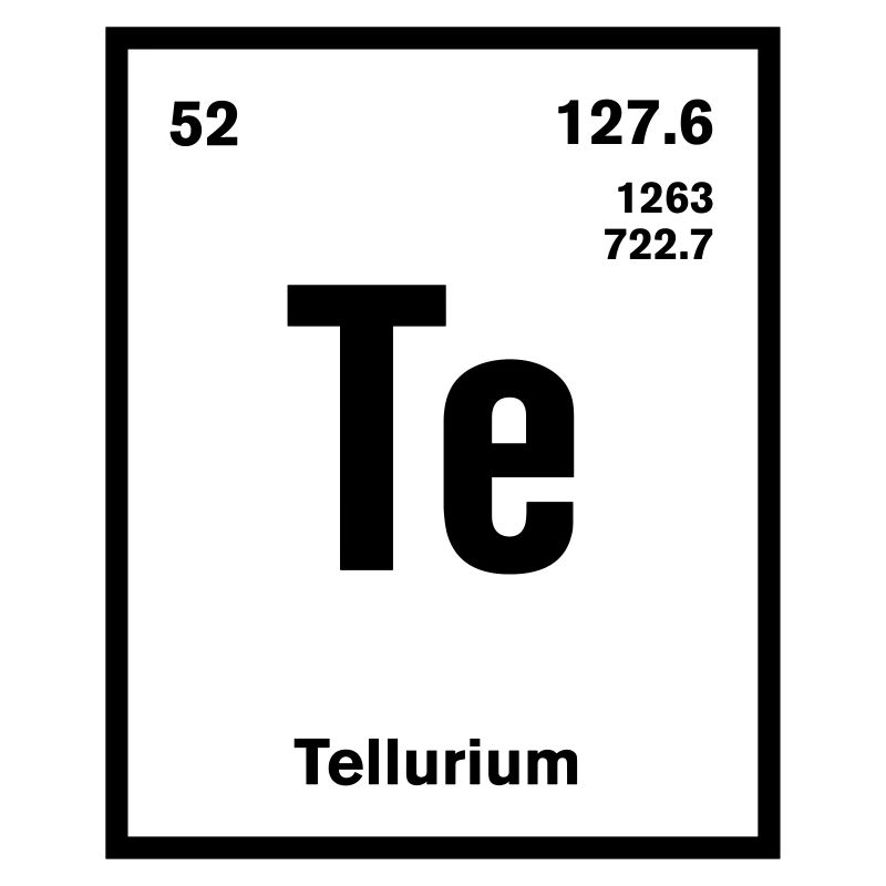 Tellurium Element im Periodensystem