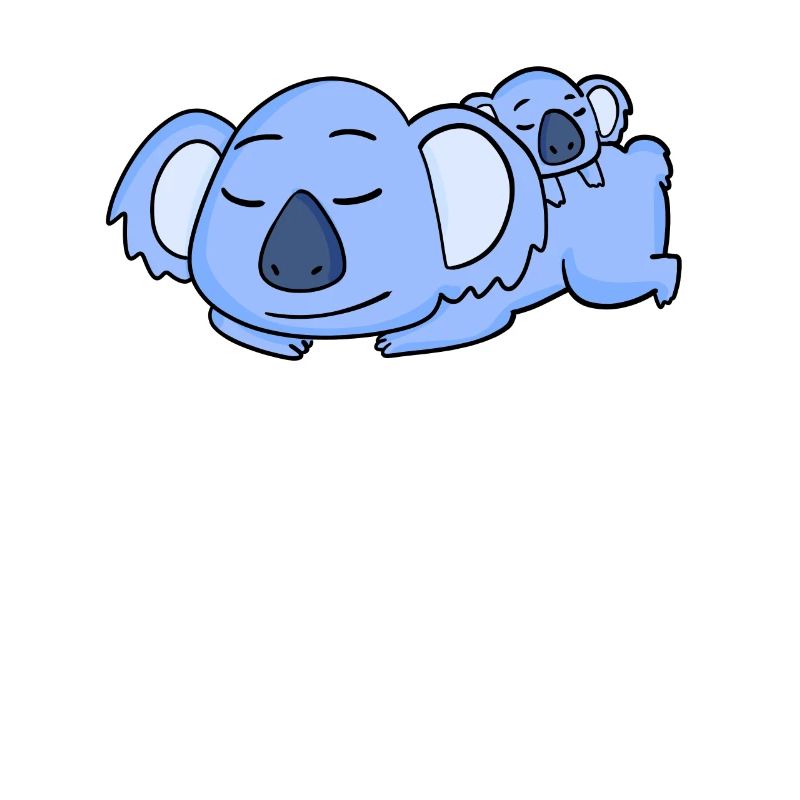 Papa Koala avec Bébé Koala