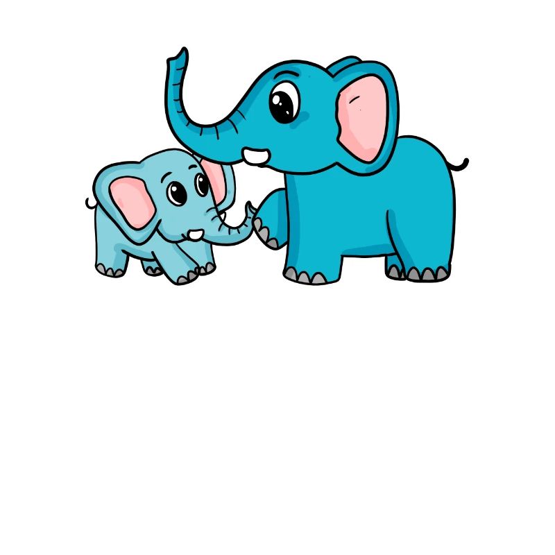 Eléphant avec bébé éléphant
