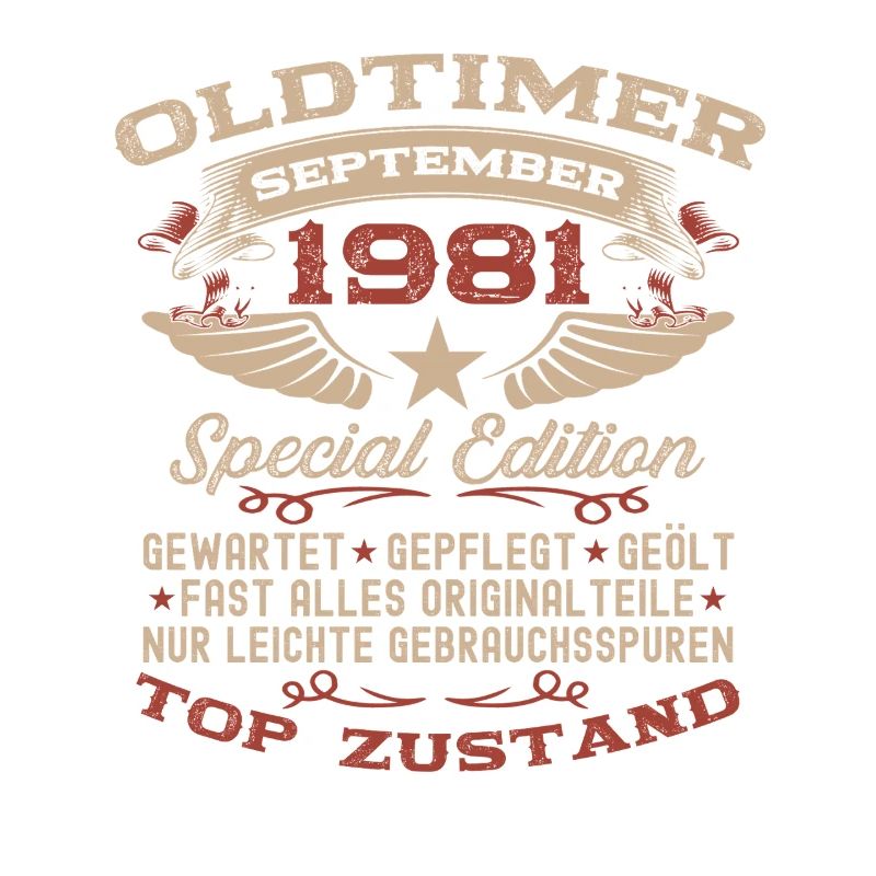 44. Geburtstag Geschenk Oldtimer September 1981
