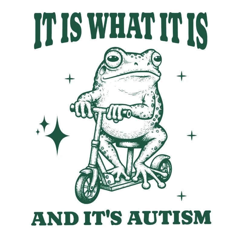 C’est ce que c’est et c’est l’autisme drôle animal grenouille