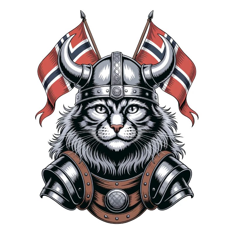 Norwegen Katze Wikinger