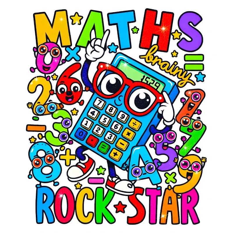 Math Rock Star Rechner Neon