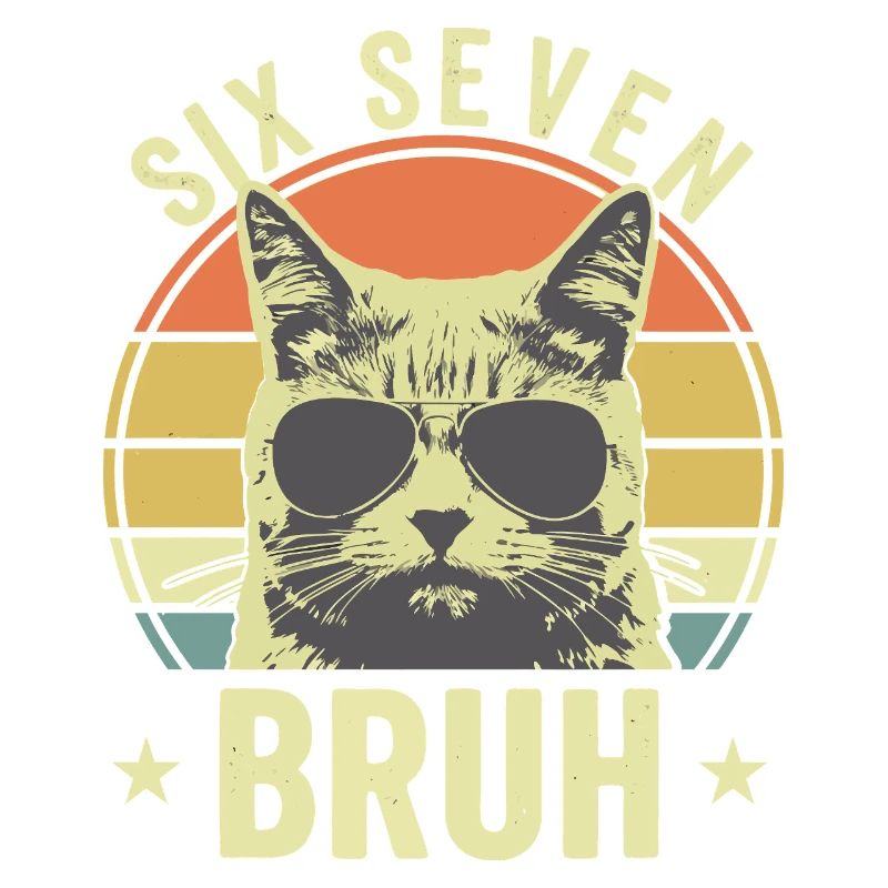 Funny 67 Bruh Cat Meme
