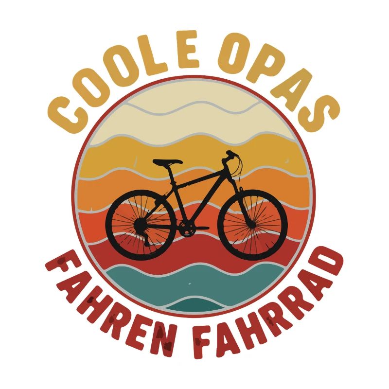 Cool grandpas riding bicycles