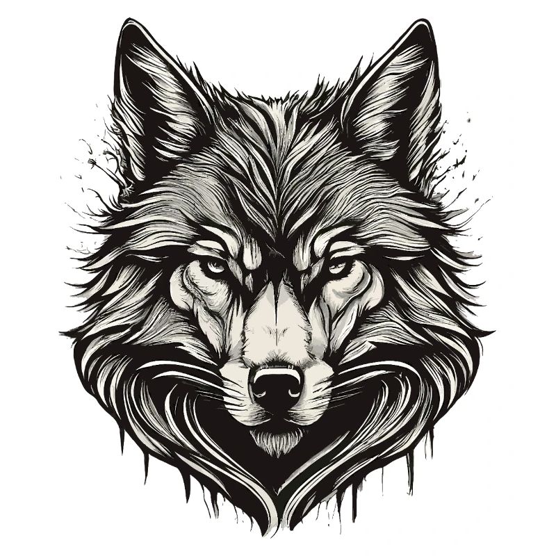 Wolfskopf-Tinte graviert