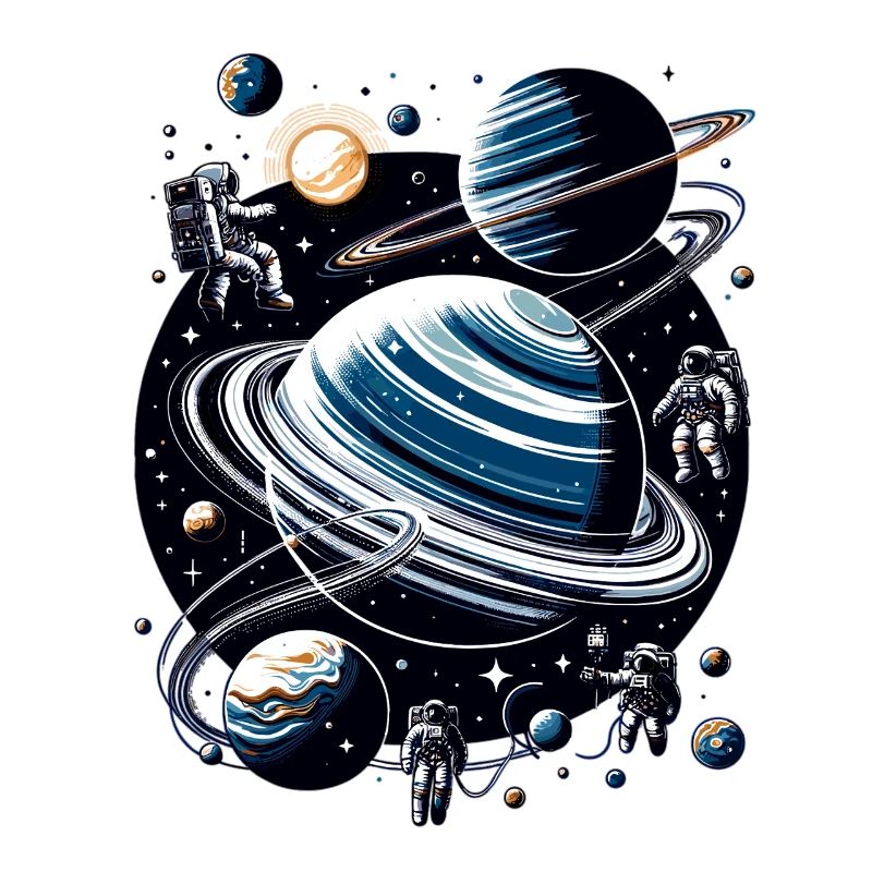 Ringed planet orbit: Astronauts