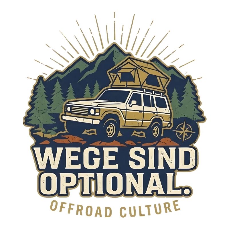 Offroad Spruch - Wege Sind Optional Retro