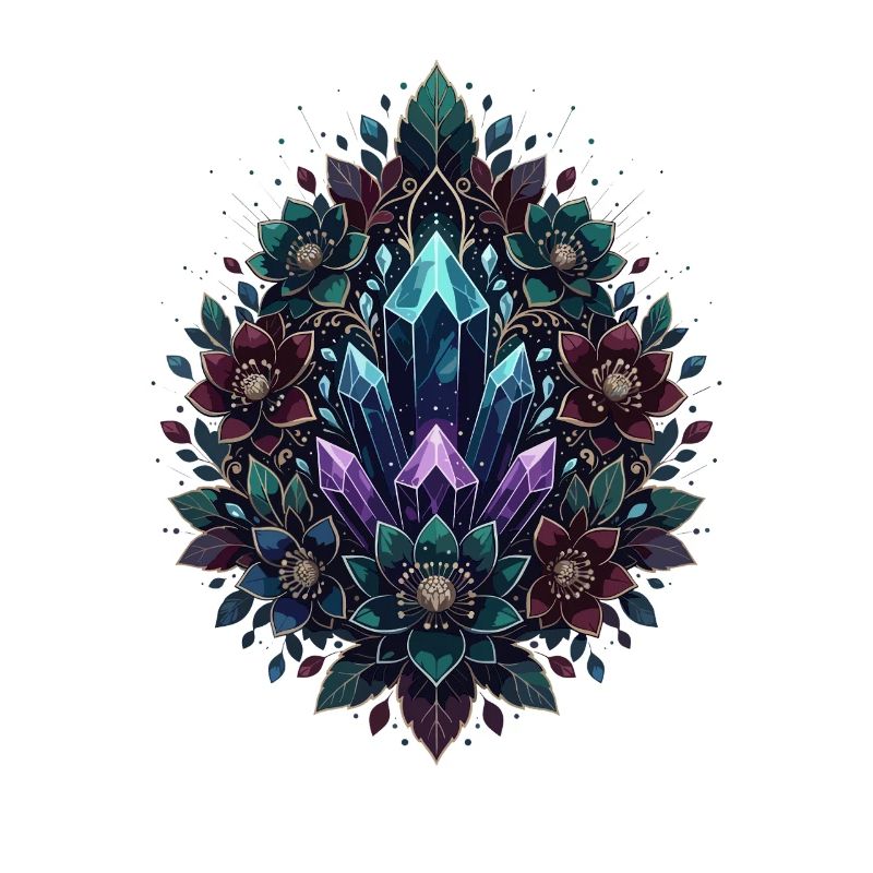 Crystal MandalaFlower Circle