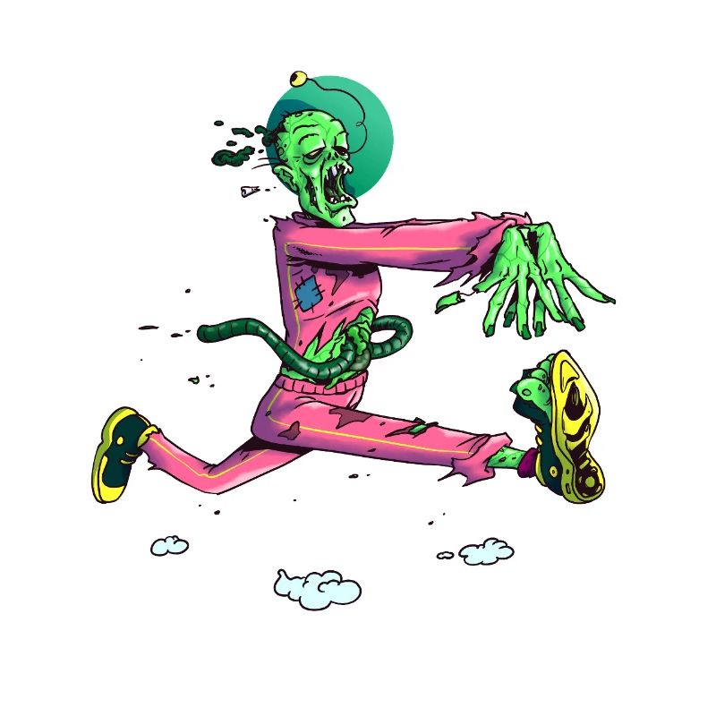 Zombie Runner néon pop