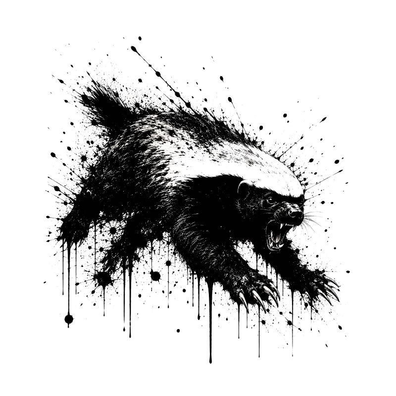 Honigdachs Splatter