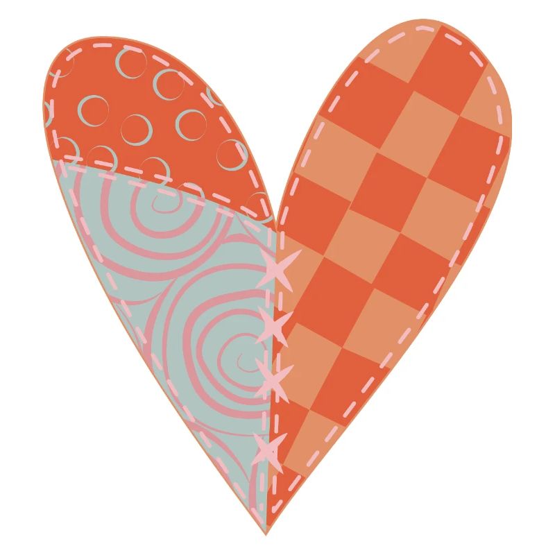 Coeur Patchwork N°5