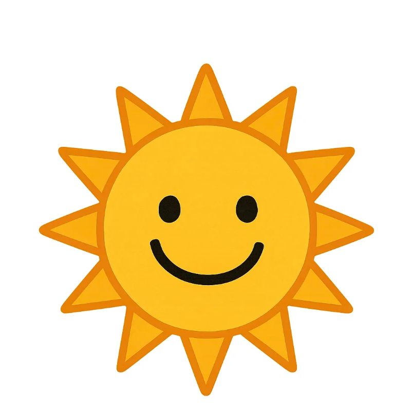 Lächelnde Sonne Illustration