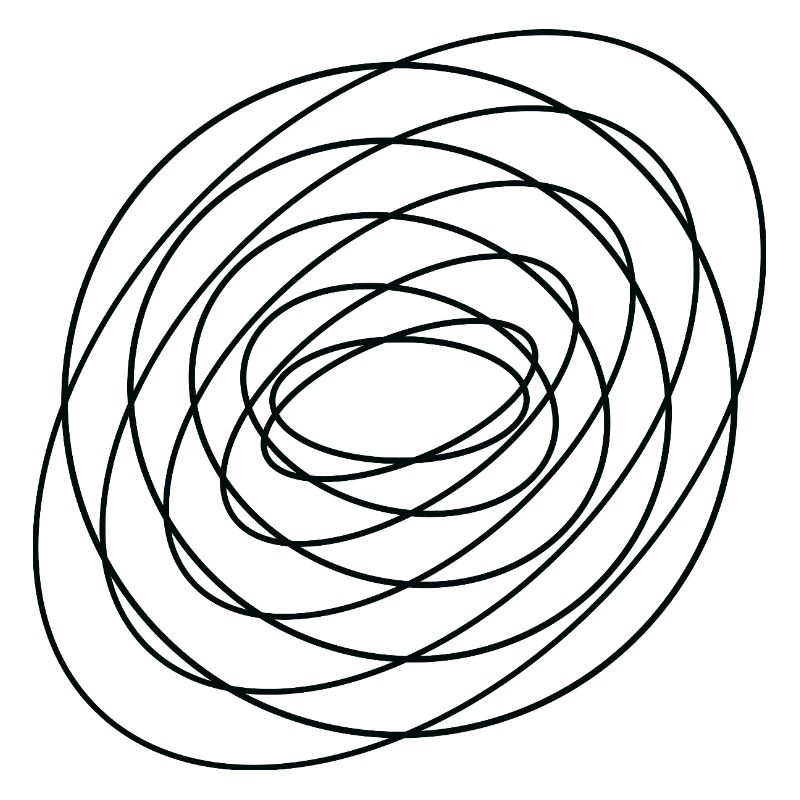 Coiled Abstract Spiral Circle