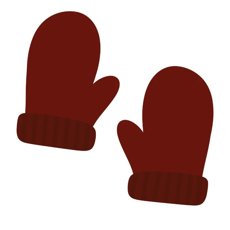 Illustration de mitaines d’hiver confortables
