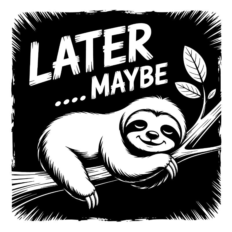 Funny sloth - maybe later