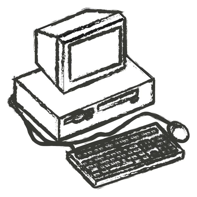 T-Shirt PC Computer Vintage Computer Geschenkidee