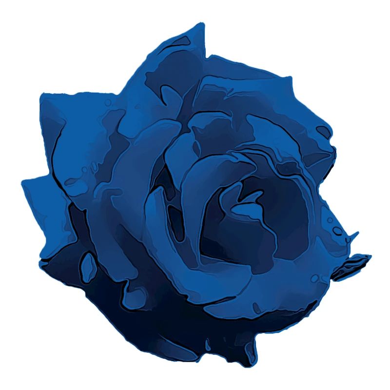 Fleur - Rose bleu