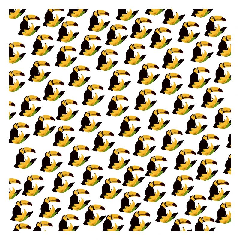 t-shirt mit sommermuster, tropenvogel muster