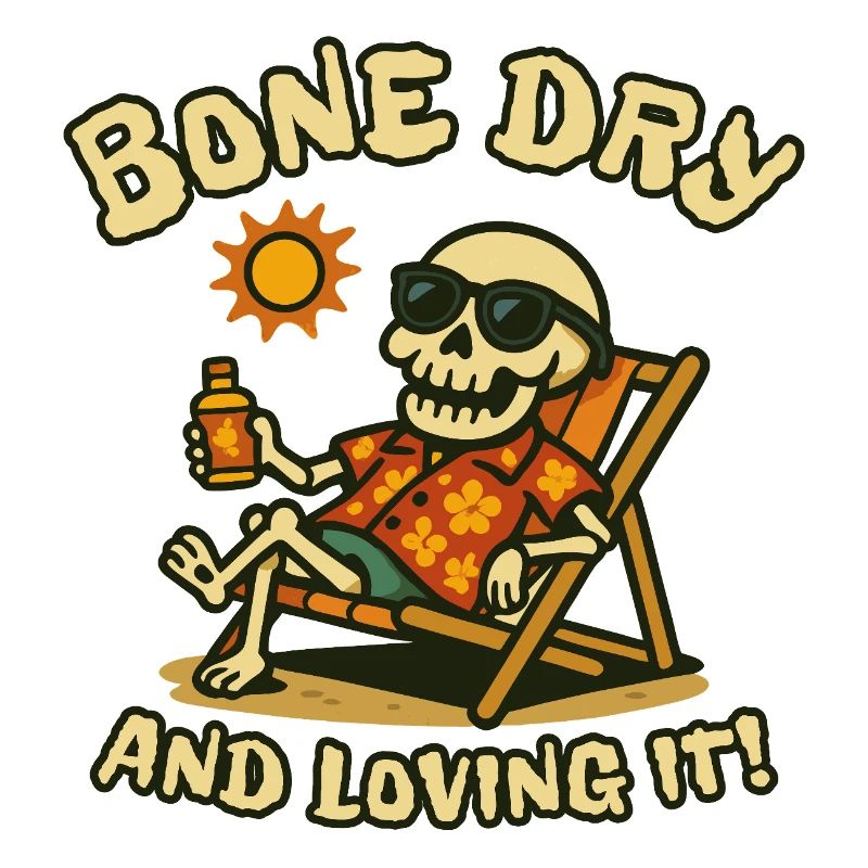 Squelette de plage Bone Dry and Adoring It