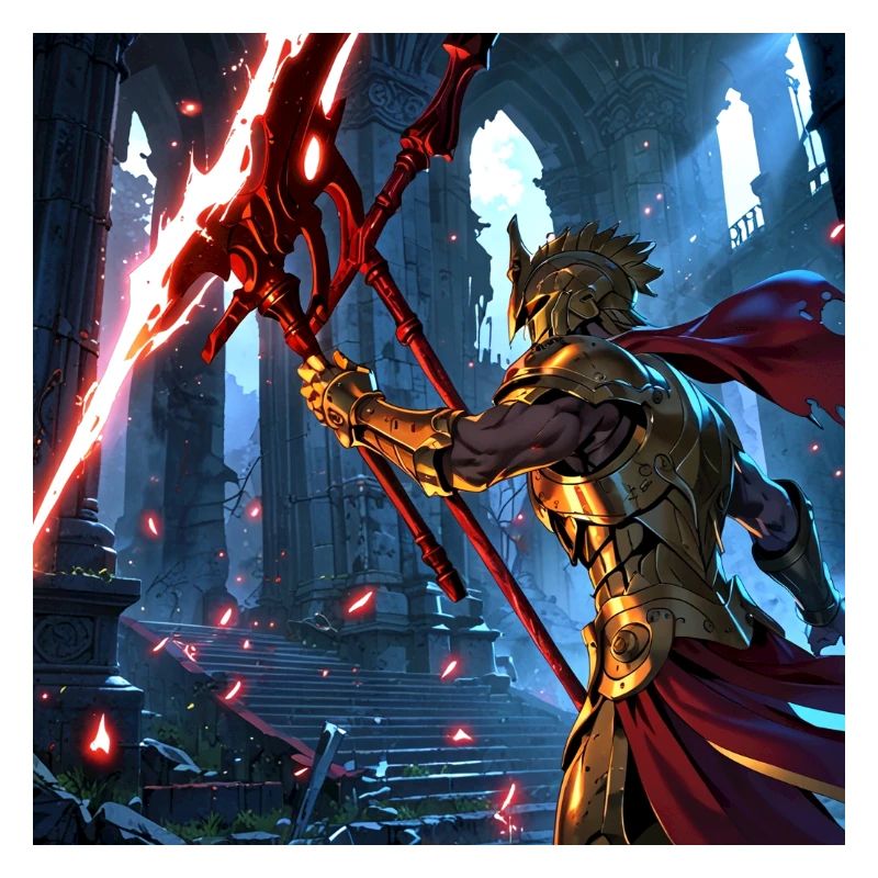 Mythical Warrior in Epic Combat