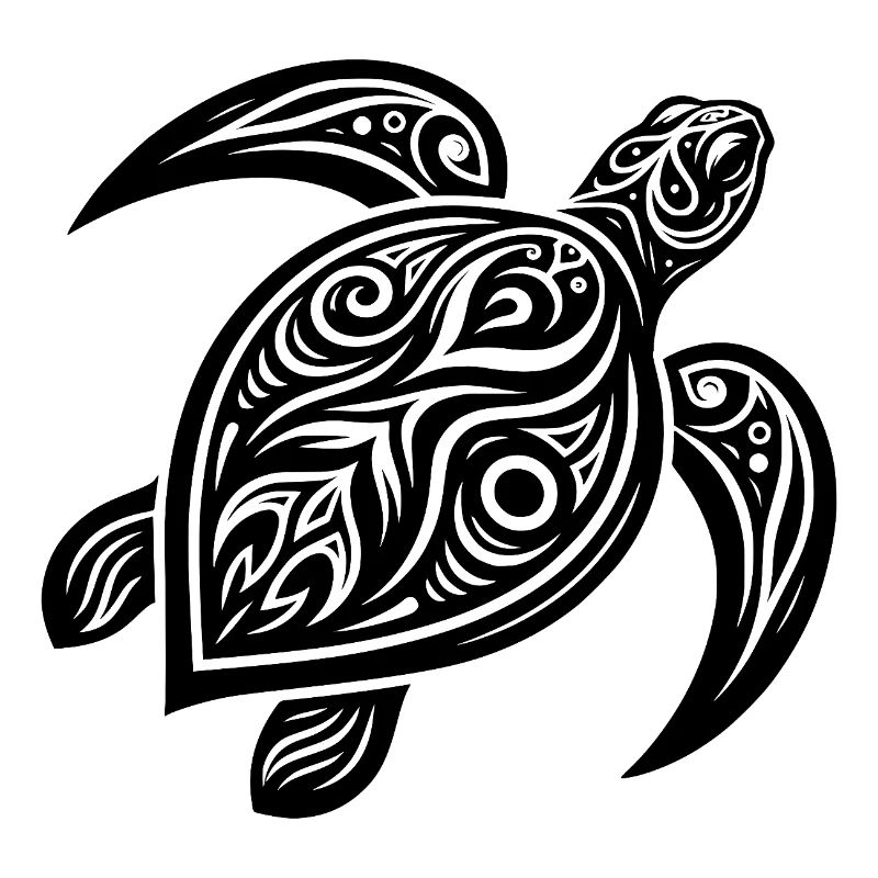 Turtle Tattoo Style – Mystical Design