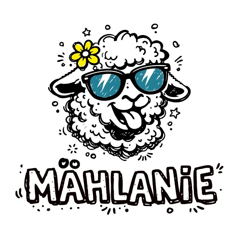 Mählanie Mouton drôle, Nom de jeu de mots Melanie
