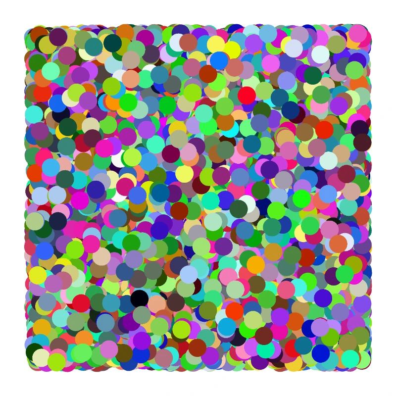 Bunte Konfetti-Kreise