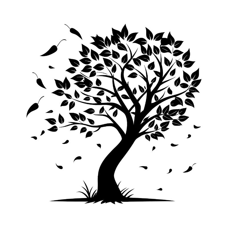 Baum mit Wind