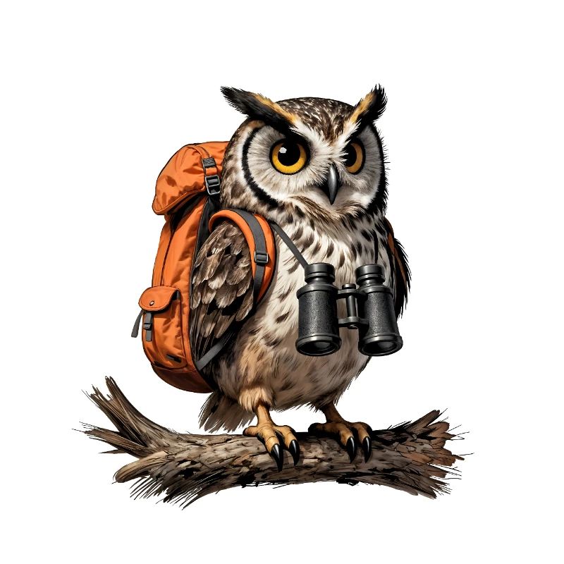 Exploratory Owl and Hiking Bag