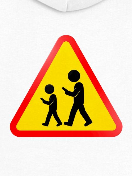 Warnschild – Smartphone-Nutzer