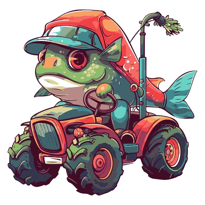 Piranha Fish Tractor Farmer