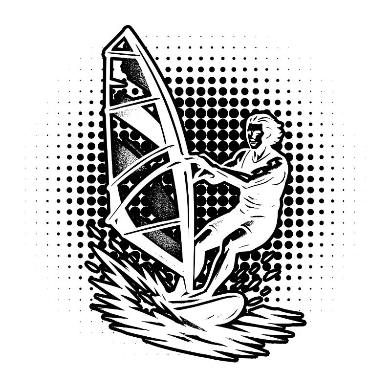 Clean Windsurfing Artwork for Windsurf