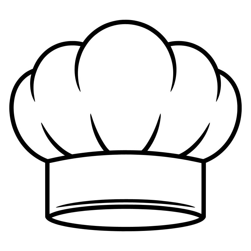 Conception d’icônes vectorielles de chapeau de chef