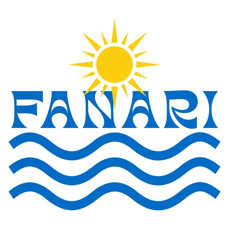 Fanari Sun and Waves Logo Crest