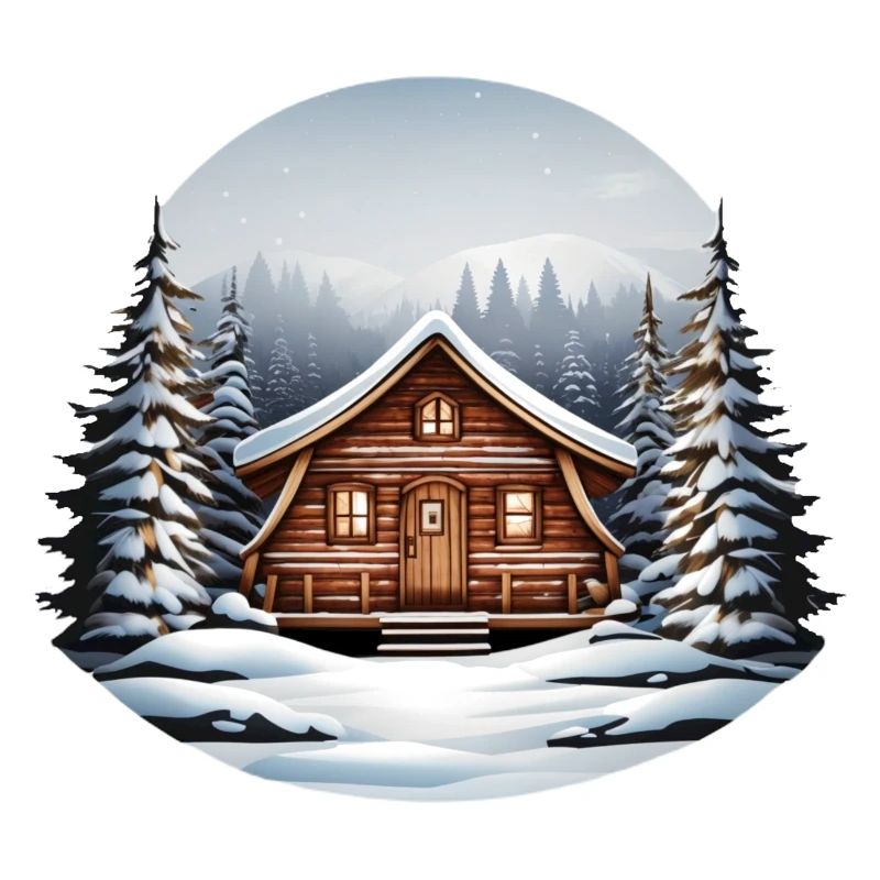 Cabane en bois, cabane de Noël