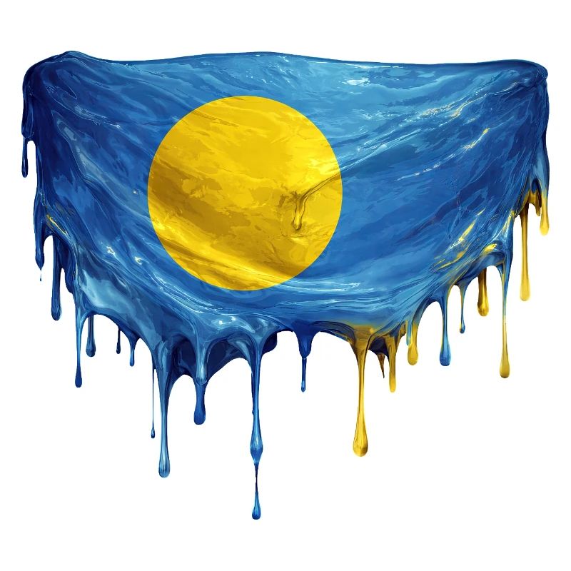 Drapeau Dégoulinant de Palaos