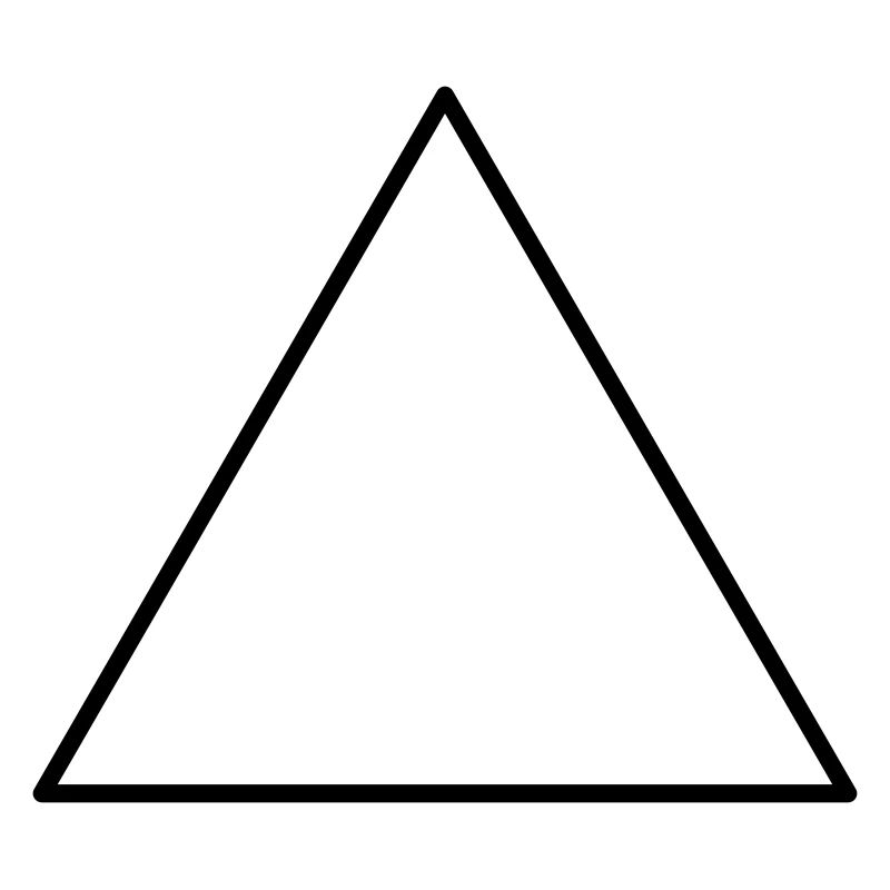 Triangle symbolique équilatéral