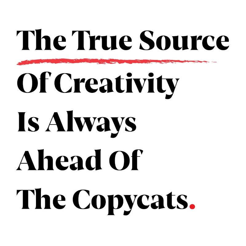 La véritable source de créativité est toujours devant [B]