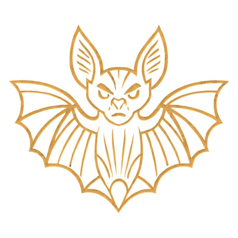 Conception de lignes de chauve-souris dorées
