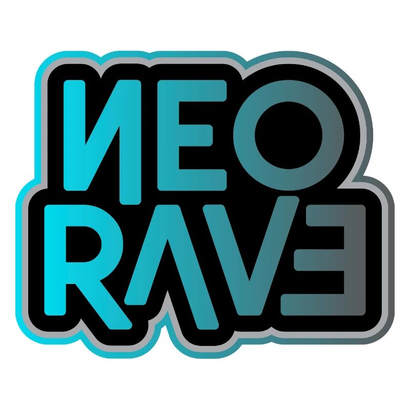 Neo Rave Neon Typography