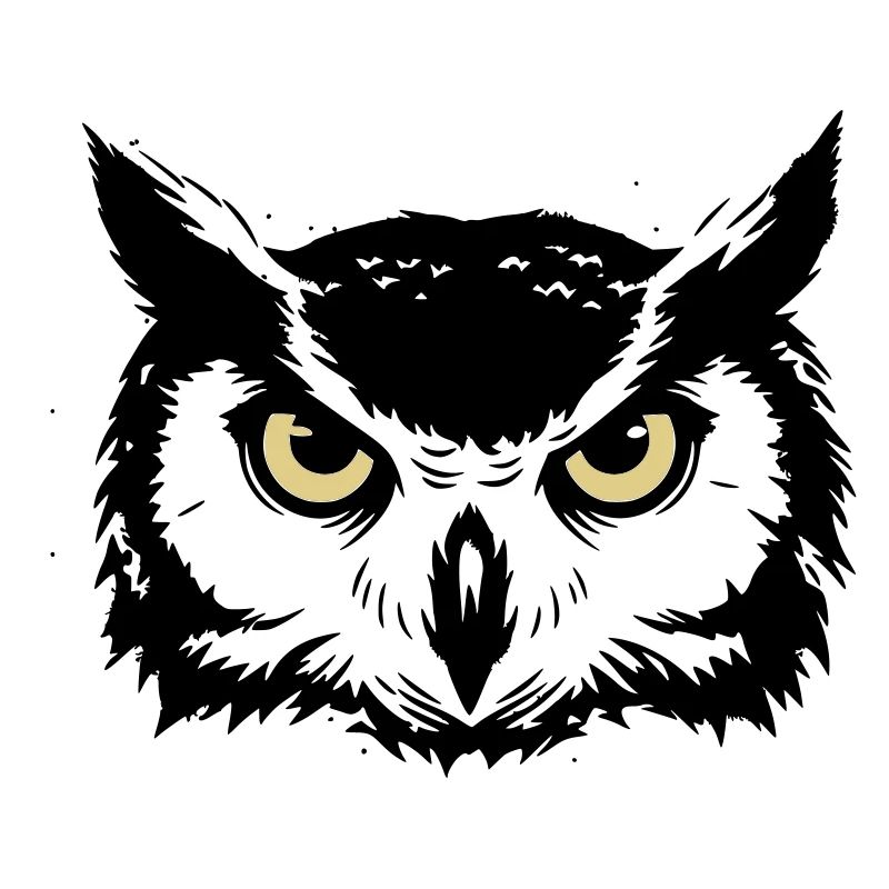 Mystischer Eule Kopf Natur