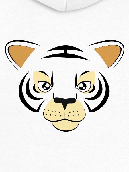 Cool Tiger Face Graphic Big Cat Wildlife Art
