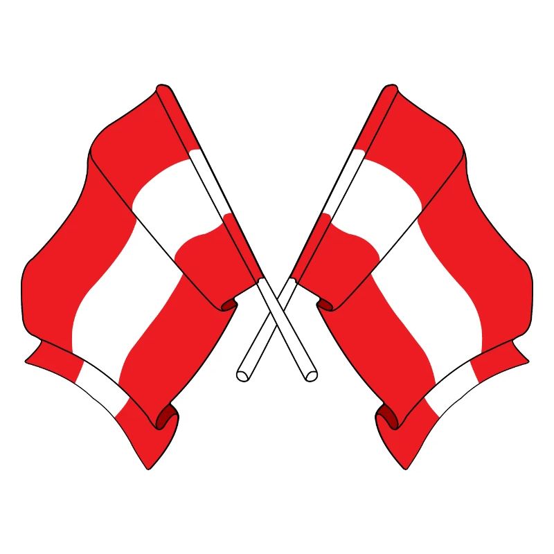 Two flags Austria
