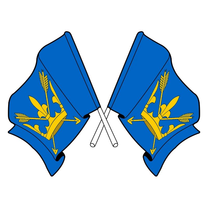 Drapeaux du Suffolk croisés